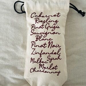 Wine Types Bottle Tote